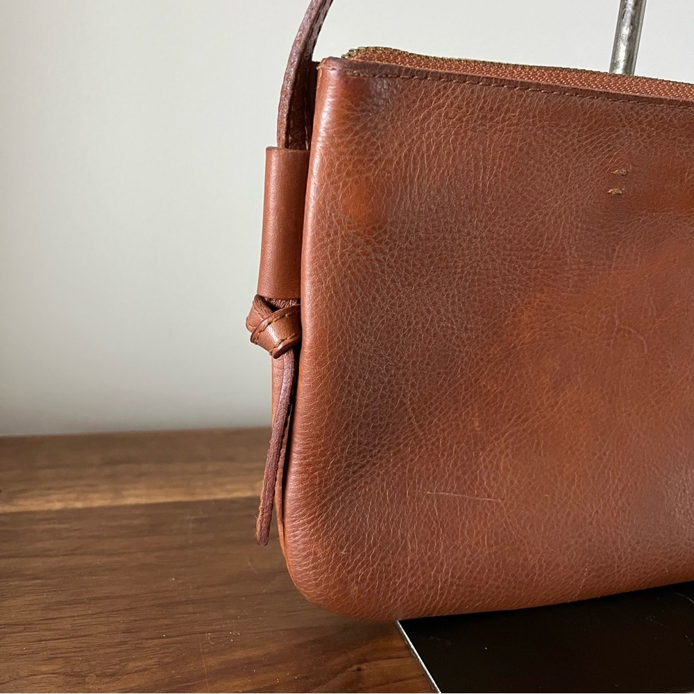 Madewell The Knotted Crossbody Bag Genuine Leather in Tan - Picture 4 of 14